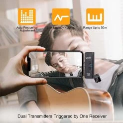 COMICA BoomX-D MI1 2.4G Digital Wireless Microphone System -Music Equipment Store CM CVM BoomX D MI 1 3