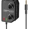 Comica LINKFLEX-AD3 Dual-Channel Microphone And Guitar Interface -Music Equipment Store CM CVM LinkFlex AD3