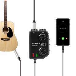 Comica LINKFLEX-AD3 Dual-Channel Microphone And Guitar Interface -Music Equipment Store CM CVM LinkFlex AD3 2