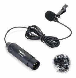 COMICA CVM-V02O Omnidirectional XLR Lapel Microphone Cable For Camcorder