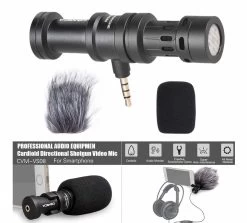 COMICA CVM-VS08 Directional Condenser Shotgun Video Microphone For Smartphones -Music Equipment Store CM CVM VS08 2