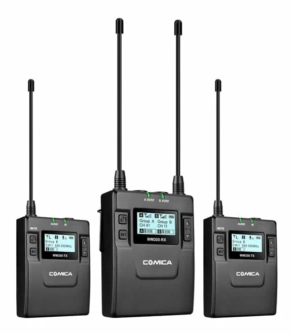COMICA CVM-WM300 Portable Dual Wireless Microphone System - Dual Lavalier 4 COMICA CVM-WM300 Portable Dual Wireless Microphone System - Dual Lavalier - Image 2