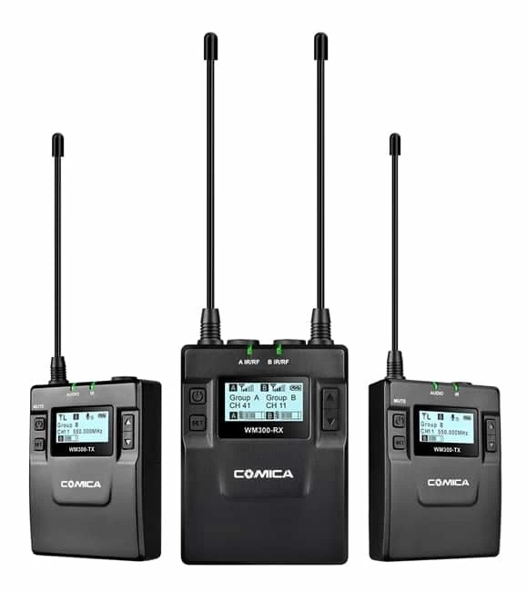 COMICA CVM-WM300 Portable Dual Wireless Microphone System - Dual Lavalier 6 COMICA CVM-WM300 Portable Dual Wireless Microphone System - Dual Lavalier - Image 4