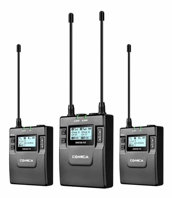 COMICA CVM-WM300 Portable Dual Wireless Microphone System - Dual Lavalier 3 COMICA CVM-WM300 Portable Dual Wireless Microphone System - Dual Lavalier