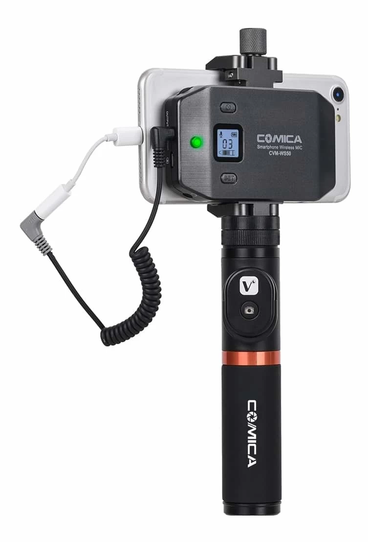 COMICA CVM-WS50 Smartphone Wireless Microphone System - Inc. Lavalier Mic 3 COMICA CVM-WS50 Smartphone Wireless Microphone System - Inc. Lavalier Mic