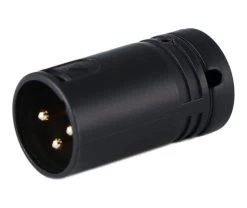 Cable Techniques CT-AX3M-K Low-Profile Right Angle Male XLR Connector - Black
