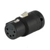 Cable Techniques CT-AX5F-K Low-Profile Right Angle Female 5-Pin XLR Connector -Music Equipment Store CT AX5F K