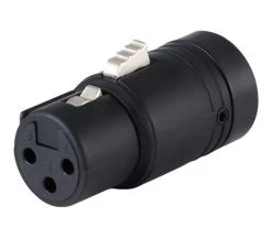 Cable Techniques CT-BX3FL-K Low-Profile Right Angle Female XLR Connector - Black