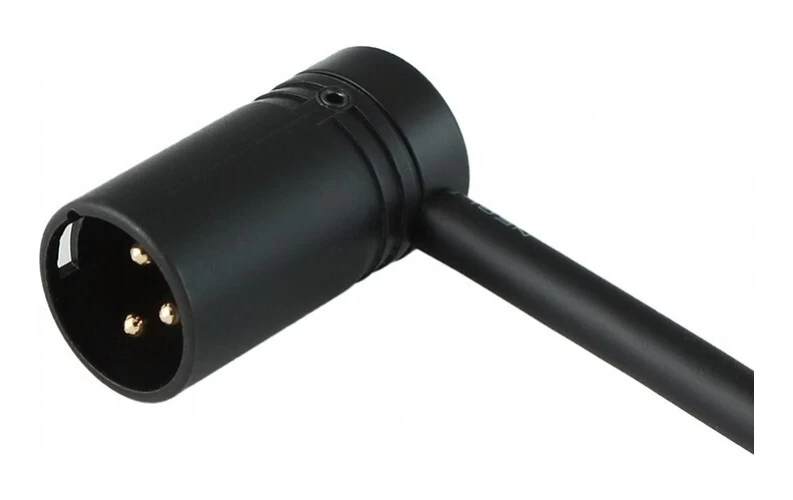 Cable Techniques CT-BX3M-K Low-Profile Right Angle Male XLR Connector - Black 4 Cable Techniques CT-BX3M-K Low-Profile Right Angle Male XLR Connector - Black - Image 2