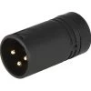 Cable Techniques CT-BX3M-K Low-Profile Right Angle Male XLR Connector - Black -Music Equipment Store CT BX3M K