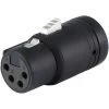 Cable Techniques BX4FL-K Low-Profile Right Angle 4-pin XLR (f) - Large Cap -Music Equipment Store CT BX4FL K