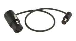 Cable Techniques CT-LPS-FX3T-12K 12" LPS Low-Profile XLR(f) To TA3F(f) Cable