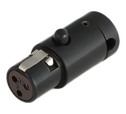 Cable Techniques CT-LPS-TA3-K LPS Low-Profile Mini-XLR TA3 Connector - Black
