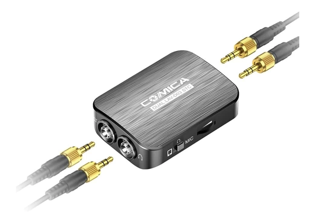 Comica CVM-D03-STC Dual Head Detachable Rechargeable Lavalier Microphone 3 Comica CVM-D03-STC Dual Head Detachable Rechargeable Lavalier Microphone