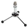 Chrome Mini Desktop Tripod Microphone Stand -Music Equipment Store DC MS 055