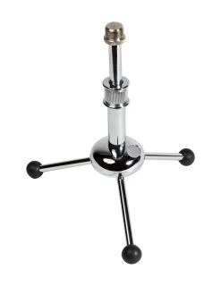 Chrome Mini Desktop Tripod Microphone Stand -Music Equipment Store DC MS 055 2