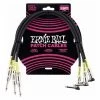 Ernie Ball 6076 1.5' Straight / Angle Patch Cable 3-Pack Black -Music Equipment Store EB 6076