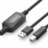 UGREEN USB Type-A Male To USB Type-B Male Active Printer Cable - 10m -Music Equipment Store GC 10374