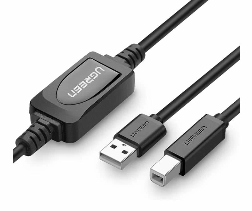 UGREEN USB Type-A Male To USB Type-B Male Active Printer Cable - 10m 3 UGREEN USB Type-A Male To USB Type-B Male Active Printer Cable - 10m
