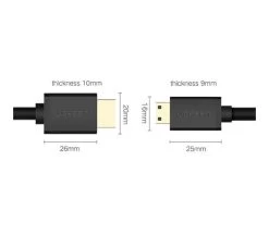 UGREEN 11167 4K Mini HDMI Male To HDMI Male Cable - 1.5m -Music Equipment Store GC 11167 3
