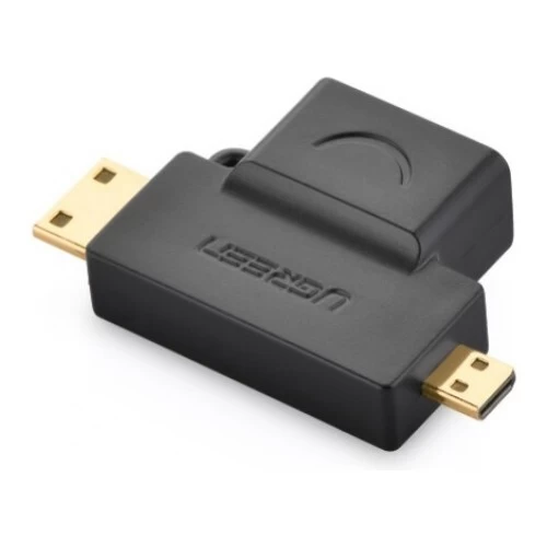 UGREEN 20144 Micro HDMI + Mini HDMI Male To HDMI Female Adapter 4 UGREEN 20144 Micro HDMI + Mini HDMI Male To HDMI Female Adapter - Image 2