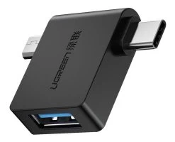 UGREEN 30453 2-in-1 USB-C Micro USB OTG Adapter