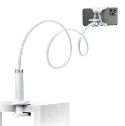 UGREEN 30488 Rotatable Adjustable Gooseneck Desktop Phone Holder - White