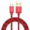 UGREEN Premium Micro USB To USB 2.0 Type A Cable Braided Jacket - RED - 150cm -Music Equipment Store GC 40458