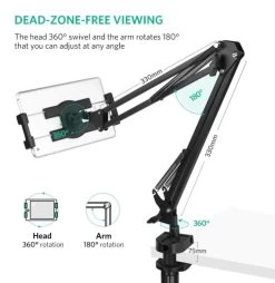 UGREEN 50394 360 Adjustable Desk Tablet Holder Mount Clamp -Music Equipment Store GC 50394 2