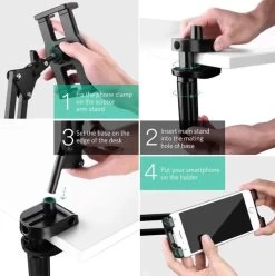 UGREEN 50394 360 Adjustable Desk Tablet Holder Mount Clamp -Music Equipment Store GC 50394 3