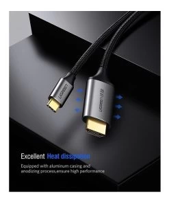 UGREEN 50570 USB-C To 4K HDMI Cable - 1.5m -Music Equipment Store GC 50570 5