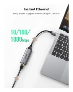 UGREEN 50737 USB C To Gigabit RJ45 Ethernet Adapter -Music Equipment Store GC 50737 4