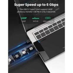 UGREEN 50743 USB-C 2.5" External SSD SATA Hard Drive Enclosure -Music Equipment Store GC 50743 2