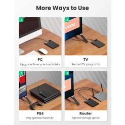 UGREEN 50743 USB-C 2.5" External SSD SATA Hard Drive Enclosure -Music Equipment Store GC 50743 4