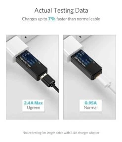 UGREEN Micro USB 2.0 Male To USB Male Cable - Black - 50cm -Music Equipment Store GC 60135 1