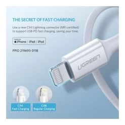 UGREEN 60749 MFI USB-C To Lightning Cable - 2m -Music Equipment Store GC 60749 3