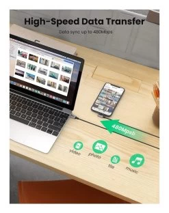 UGREEN 60763 USB-C To Right Angled Lightning Cable -Music Equipment Store GC 60763 4