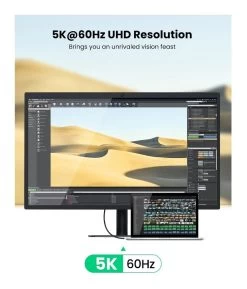 UGREEN 80324 100W Thunderbolt 3 USB-C To USB-C Cable - 50cm -Music Equipment Store GC 80324 3