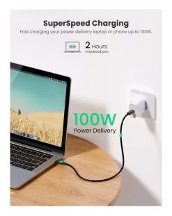 UGREEN 80324 100W Thunderbolt 3 USB-C To USB-C Cable - 50cm -Music Equipment Store GC 80324 4