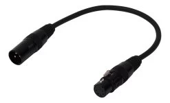 3pin To 5pin DMX Cable | 110ohm - Dual Shielded | 20cm