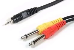 SWAMP Budget Series - 3.5mm To Dual 1/4" - Mixer To PC Audio Cable - 2m
