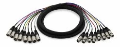 SWAMP 8 Channel XLR Balanced Loom / Snake / Multicore - 3m