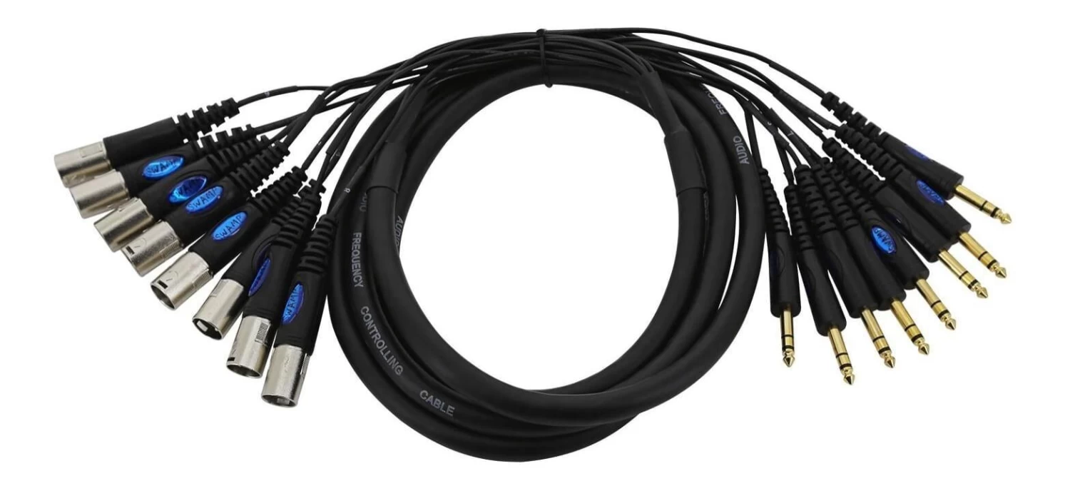 SWAMP 8 Channel XLR(m) - 1/4" TRS Balanced Loom / Multicore - 3m 3 SWAMP 8 Channel XLR(m) - 1/4" TRS Balanced Loom / Multicore - 3m
