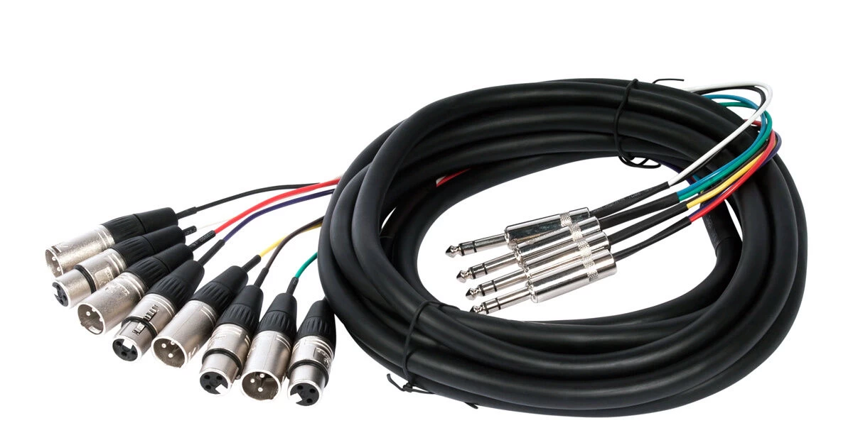 SWAMP Premium Insert Snake - 4 Way 1/4" TRS To XLR (m And F) - 5m 4 SWAMP Premium Insert Snake - 4 Way 1/4" TRS To XLR (m And F) - 5m - Image 2