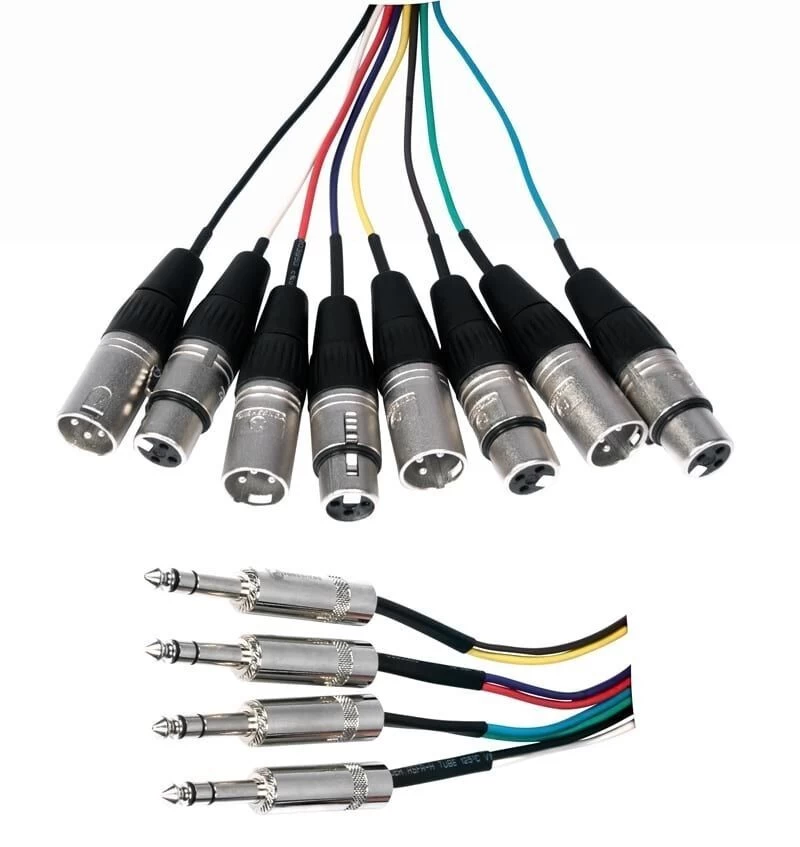 SWAMP Premium Insert Snake - 4 Way 1/4" TRS To XLR (m And F) - 5m 3 SWAMP Premium Insert Snake - 4 Way 1/4" TRS To XLR (m And F) - 5m