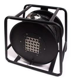 24 Channel Multicore Cable W/ Stage Box On Reel - 30m