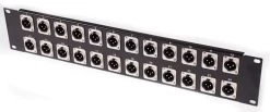 SWAMP Patch Panel - 24ch XLR Male - 2RU 19 Inch