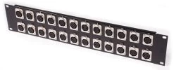 SWAMP Patch Panel - 24ch XLR Female - 2RU 19 Inch