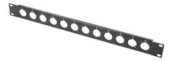 SWAMP 1U Rack Patch Panel - 19 Inch - 12 Channel