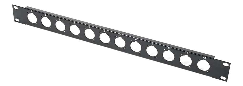 SWAMP 1U Rack Patch Panel - 19 Inch - 12 Channel 3 SWAMP 1U Rack Patch Panel - 19 Inch - 12 Channel